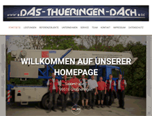 Tablet Screenshot of das-thueringen-dach.de